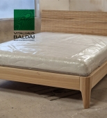 Dvigulė medinė miegamojo lova . Medis uosis (ML76)