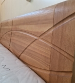 Dvigulė medinė miegamojo lova . Medis uosis (ML78)