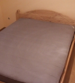 Dvigulė medinė miegamojo lova. Medis uosis (ML1)