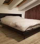 Dvigulė medinė miegamojo lova. Medis uosis (ML66)