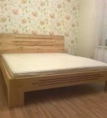 Dvigulė medinė miegamojo lova. Medis uosis (ML24)