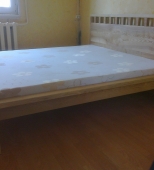 Dvigulė medinė miegamojo lova. Medis uosis (ML27)